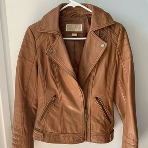 Michael Kors genuine Leather Moto Jacket